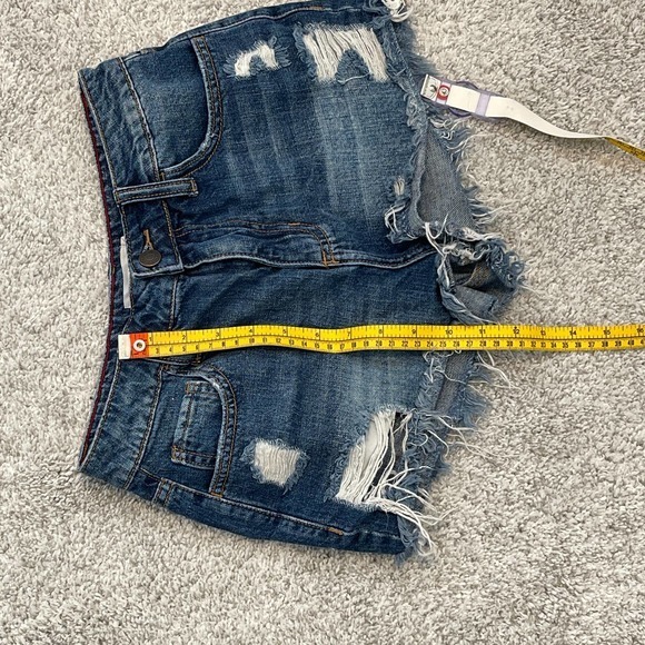 Cello Blue Cut Off Jeans Distressed Size Small Pre-owned - Picture 7 of 7